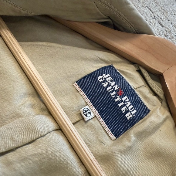 Jean Paul Gaultier size 42 (M) GUC needs a dry cleaning Beige/Tan/green? Jacket - Picture 16 of 16